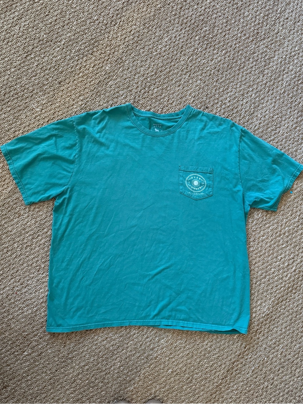 Over Under 100% Pima Cotton Short Sleeve Logo Pocket Tee